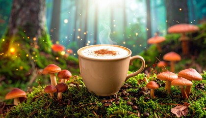 Coffee Clip Art Illustration – Coffee clip art – vibrant fantasy style style suitable for