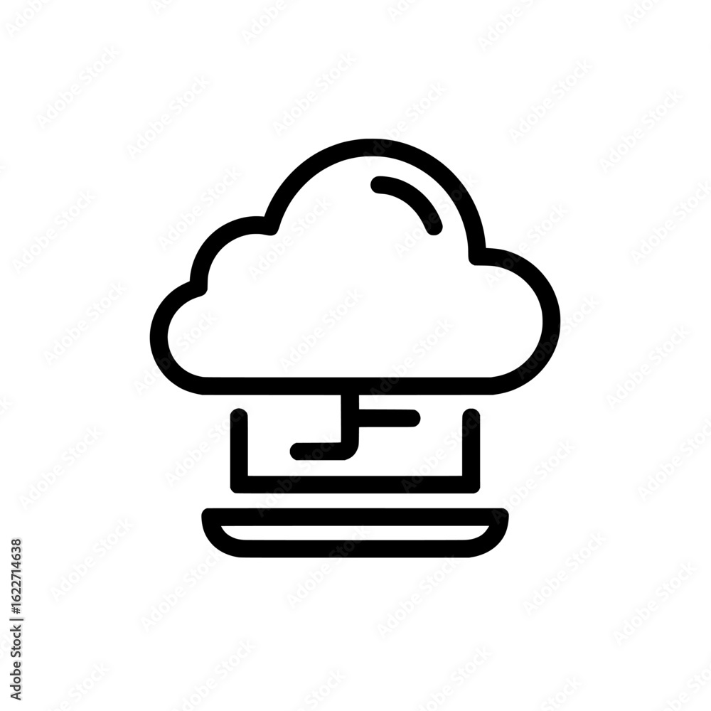Poster the climate and weather icons, including cloudy symbols, are part of a set that also features a blan
