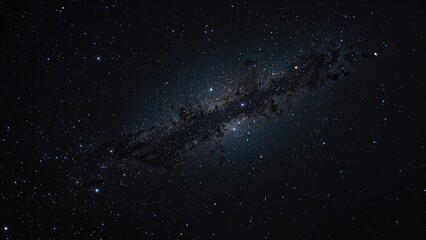 Fototapeta premium Radiant blue star fragments twinkling within a vast nebula in the universe