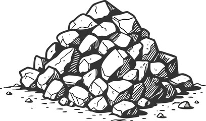 Vector sketch art set with nature-inspired illustrations, including a tree, flowers, and abstract patterns