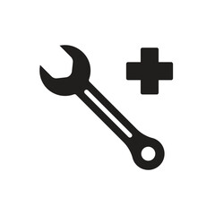 Black Maintenance Line Icon Vector Design Symbol