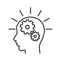 Realization Concept Line Icon Simple Outline Design