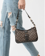 fancy ladies handbag purse isolated image with creative style lifestyle image 
