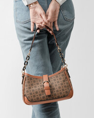 fancy ladies handbag purse isolated image with creative style lifestyle image 