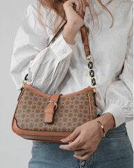 fancy ladies handbag purse isolated image with creative style lifestyle image 