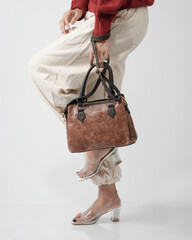 fancy ladies handbag purse isolated image with creative style lifestyle image 