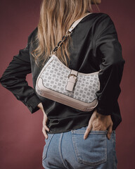 fancy ladies handbag purse isolated image with creative style lifestyle image 