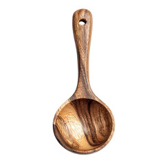 Handcrafted Wooden Spoon: Rustic Kitchen Utensil, Serving Spoon, Dark Wood Grain Texture