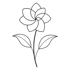 vector illustration of a flower