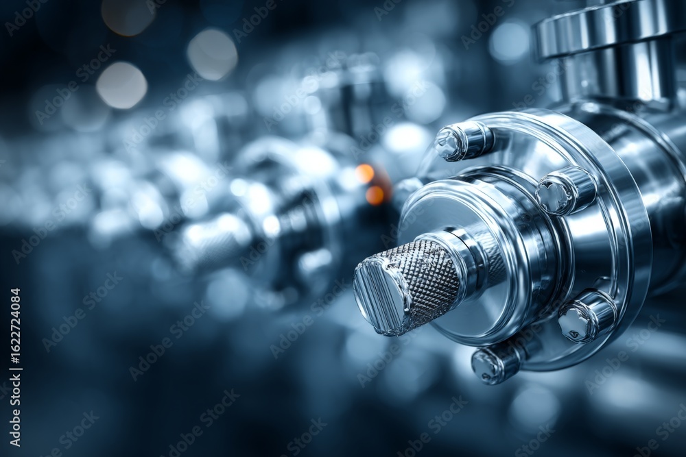 Aufkleber industrial valve system with precision controls showcased in a factory setting