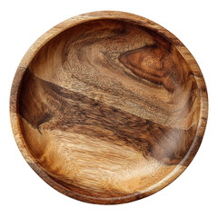 Handcrafted Acacia Wood Bowl: Rustic Serving Dish for Food Presentation