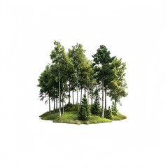 Obraz premium pine tree isolated on white