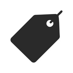 Blank price tag icon design on white background