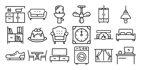 Modern home interior design layout with furniture and architectural elements