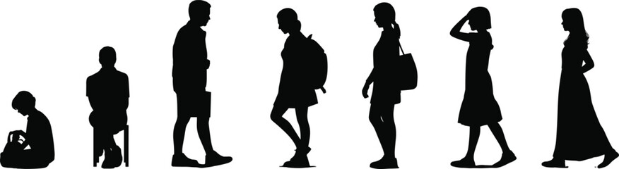 silhouette of a woman body