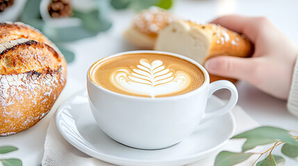 Savoring morning coffee rituals cozy kitchen beverage photography warm atmosphere close-up view comfort food serenity