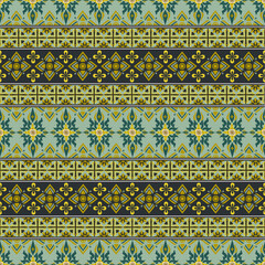 Thai fork art pattern. Vector illustration design digital file download for print, printable, wallpaper, background, decoration, border, textile, texture and many projects.