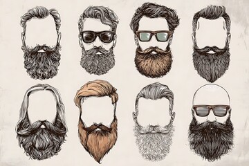 Discover diverse stylish beard and mustache styles for modern men's grooming inspiration and fashion trends