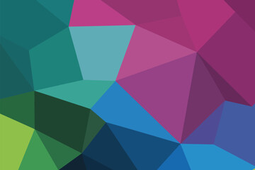 Fototapeta premium Abstract geometric background with a colorful mosaic of triangles and polygonal shapes design style
