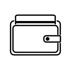 Obraz premium finance and business, Wallet with cards icon with copy space for finance and payment concepts on transparent background