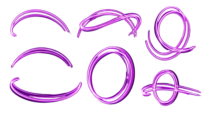 Purple Hoop Earrings