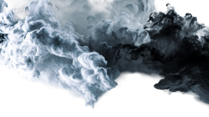 Swirling smoke patterns in shades of gray and black