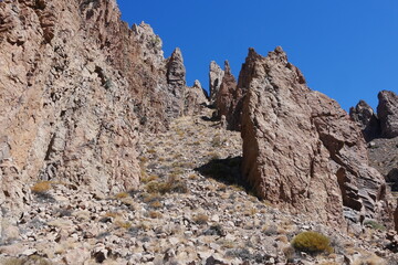 Fels im Hochland Las Cañadas auf Teneriffa Los Roques del Garcia