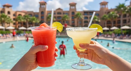 Summer Cocktails by the Pool