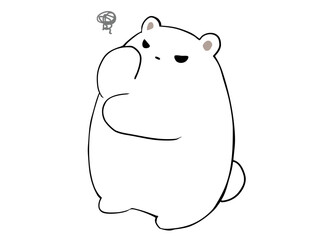 しろくま 考える