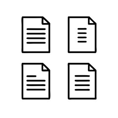 document icons. paper symbol with single and multiple page. transparent png and vector illustration.
