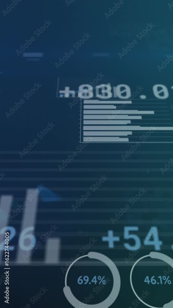 Aufkleber animation of data processing over syringe