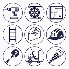 Generic Icon Vector Set Minimalist Outline Style Vector Illustration