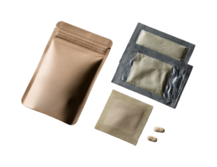 Health supplements home product display flat lay wellness benefits isolated on transparent background, png