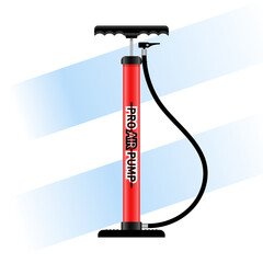 Air pump set vector illustration background vector