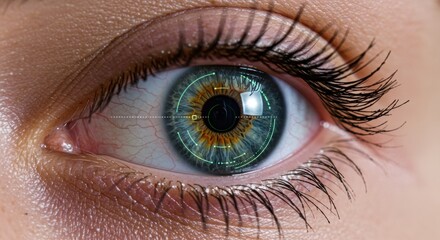 Closeup of a human eye