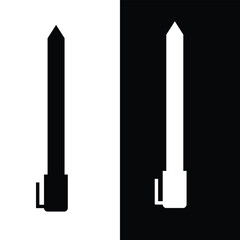 Creativity Icon on Transparent Background. Black and white icon.