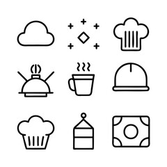 chef icon set