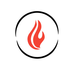 Fire Logo vector icon