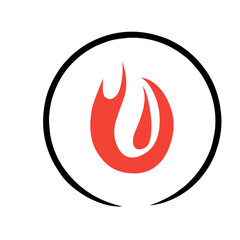 Fire Logo vector icon