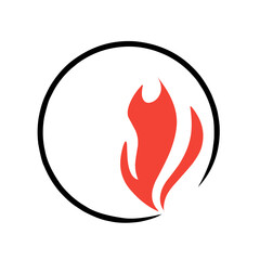 Fire Logo vector icon