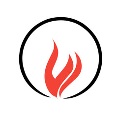 Fire Logo vector icon