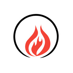 Fire Logo vector icon