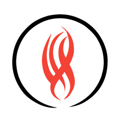 Fire Logo vector icon