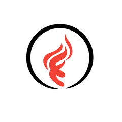 Fire Logo vector icon