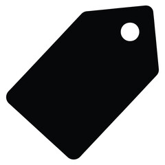 Black price tag icon for online store sale and ecommerce promotional discounts with modern design and clean aesthetic for retail marketing campaigns