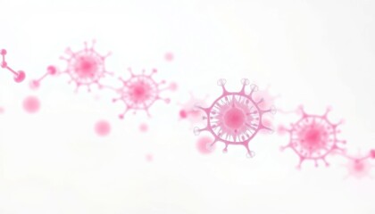 x-default Pink Virus Cells Abstract Background