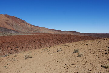 Lavafeld Las Cañadas auf Teneriffa Kanarische Inseln