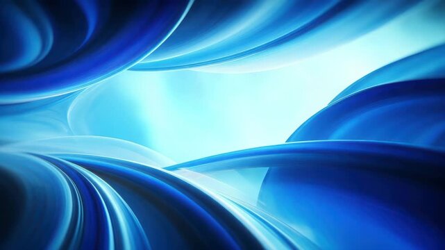 Abstract blue waves background animation loop for presentations and wallpapers hd