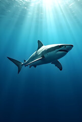 Underwater Wildlife Photography of Shark in Natural Habitat