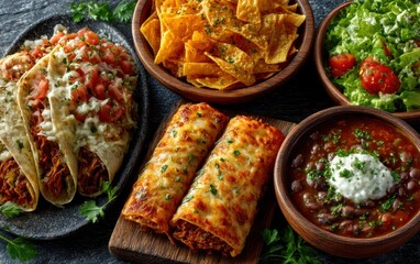 Assorted Mexican dishes